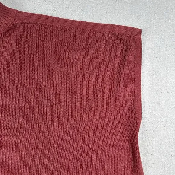 Lululemon Call Me Cozy Wrap Women’s OS Red Cotton Yak Blend Full Zip Sweater - Picture 5 of 16